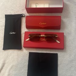White and Gold Cartier Glasses!