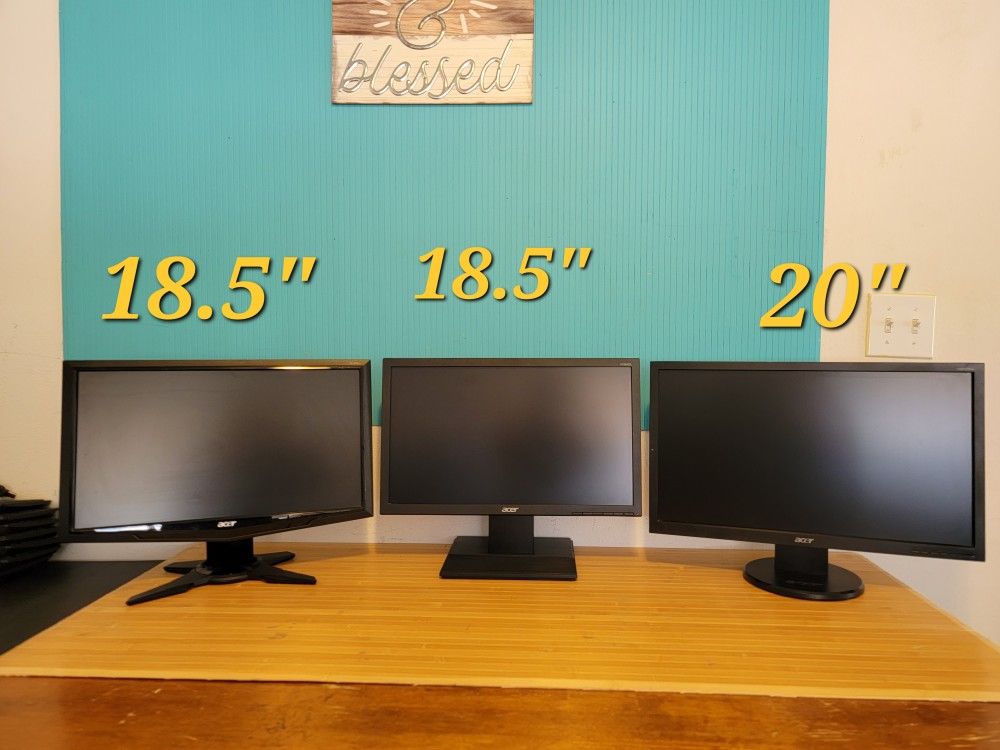 Acer Monitors All In Great Condition 3 Models 3 Prices