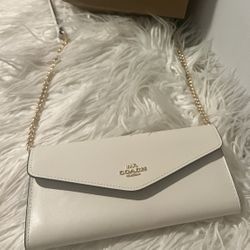 Coach Mini White Purse/wallet 