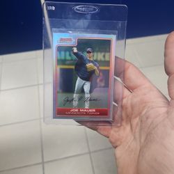 Joe Mauer Signed Minnesota Twins Rookie Card