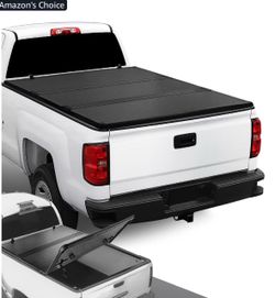 6.5ft 2014-2019 Chevy Silverado sierra 1500 2500 HD Truck Bed Top Hard Tri-Fold Tonneau cover