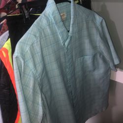 Blue Plaid Button Up 