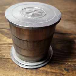 Vintage military 1950s metal collapsible cup