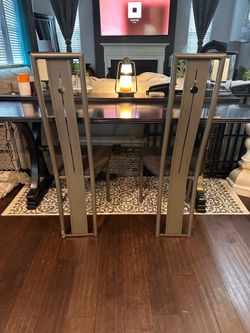 Vintage Post Modern High Back Metal Amisco Chairs Pair - $75 OBO