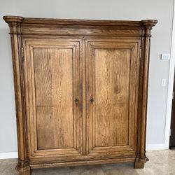 Dutch Farm Solid Oak Cabinet