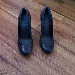 Tory Burch Heels Black And Gray