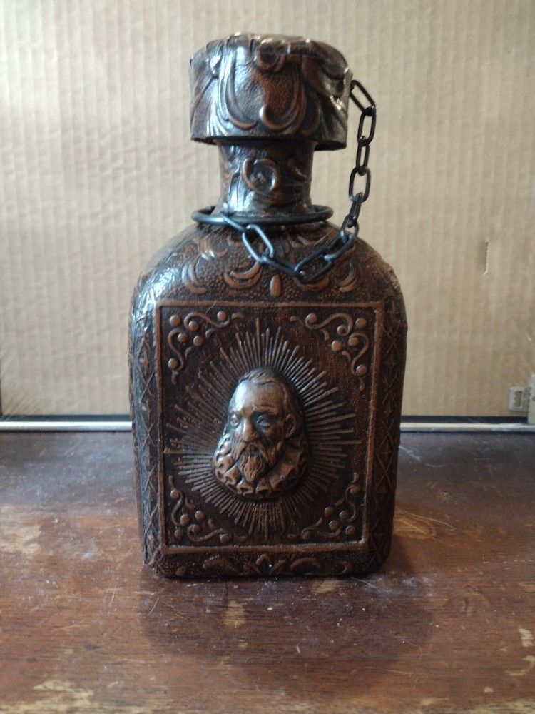 Leather Wrapped Whiskey Bottle