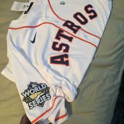 Men’s Houston Astros Nike 2022 World Series Home Jersey - White 
