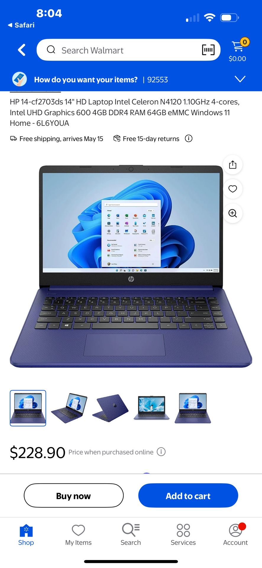 HP Laptop 14-cf2703ds