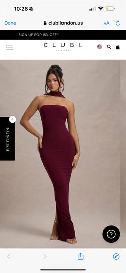 ClubLondon Burgundy formal Dress