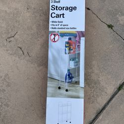 Household Essentials - 3 Shelf Storage Cart