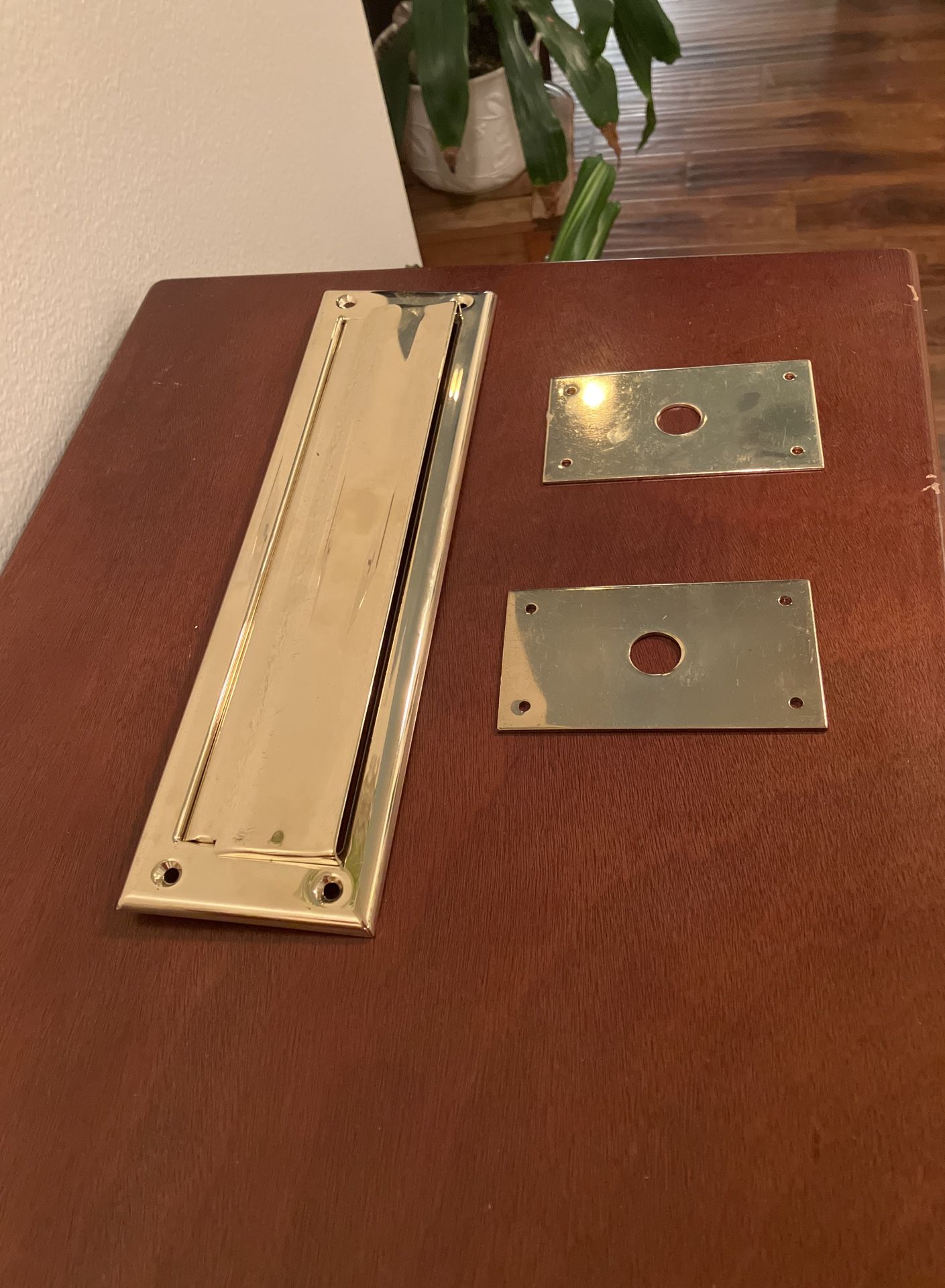 Real Brass Mail Slot With Accessories