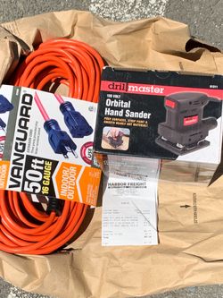 Extension cord/palm sander