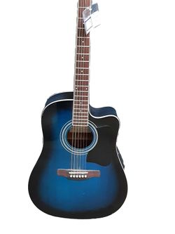 Ibanez V70ce-tbs Blue Acoustic Bass Guitar