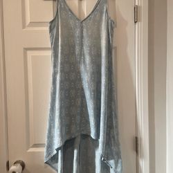 Cloth & Stone High Low Chambray Dress
