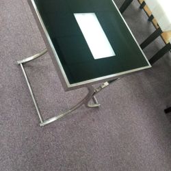 Black & Silver Side Table