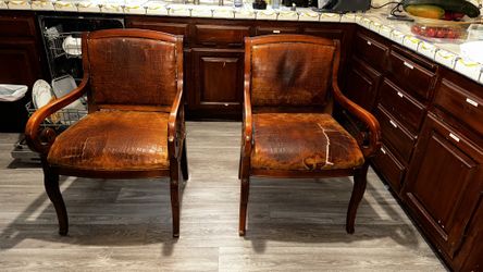 Antique 1970’s Leather Chairs