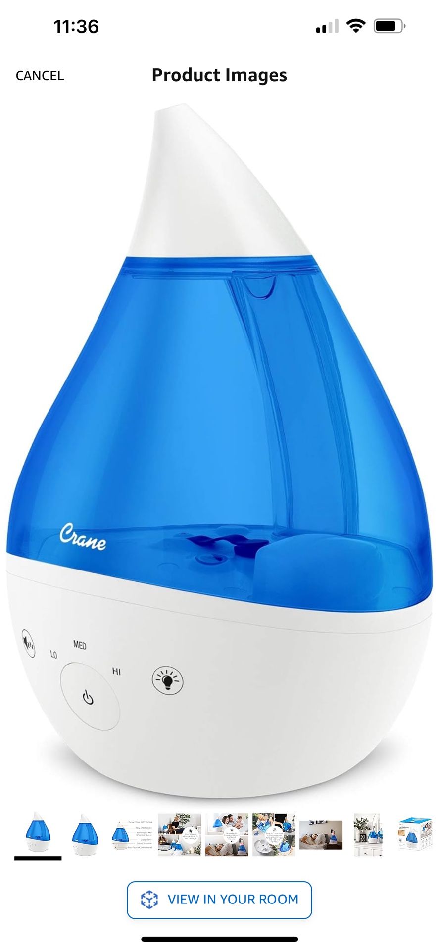 BRAND NEW Ultrasonic Humidifier 