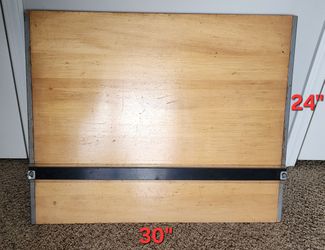 Vintage 1960s Mayline Portable Drafting Board w/ Parallel Bar – 30"x24"