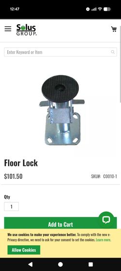 Floor lock