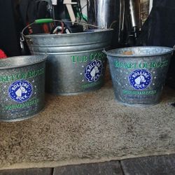 Rolling Rock Tin Buckets 