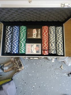 Poker Chips And Cards Set