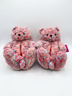 Teddy Bear Plush Slippers