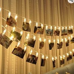 Warmoor 40 LED Photo Clips String Lights,