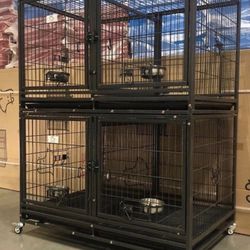 Heavy Duty Kennels Stacked Up As 2 Kennels 📦 Dimensions For One Kennel In Pictures 