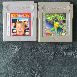 Gameboy Home Alone and Battle Toads Games