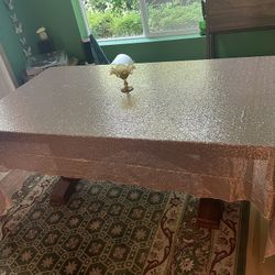 120x60 rose gold sequin Table Cloth 