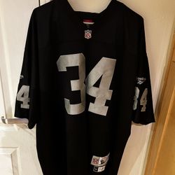 Throwback Reebok Gridiron Vintage Collection Oakland Raiders Bo Jackson Black