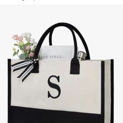 Canvas Tote Bag - Monogrammed