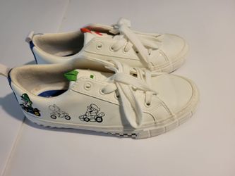 Zara x Nintendo Mario Kart White Sneakers- U.S. size  4/Womens size 5.5-6  Like New