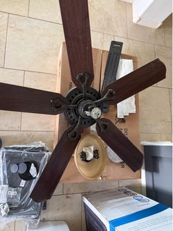 Ceiling fan with light