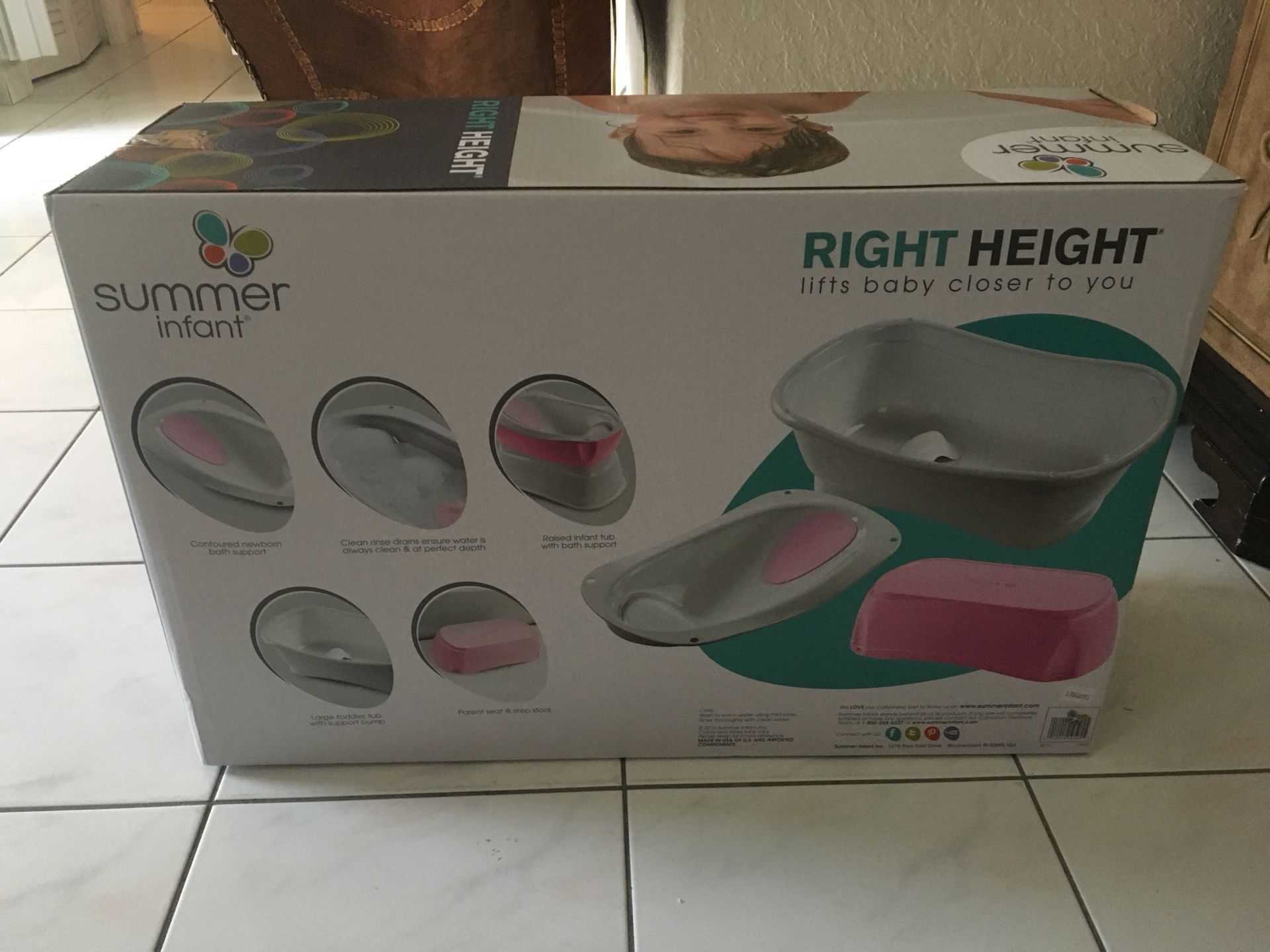 Summer infant Right height baby bath tub