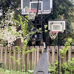 Spalding Ultimate Hybrid 60β Portable Basketball Hoop