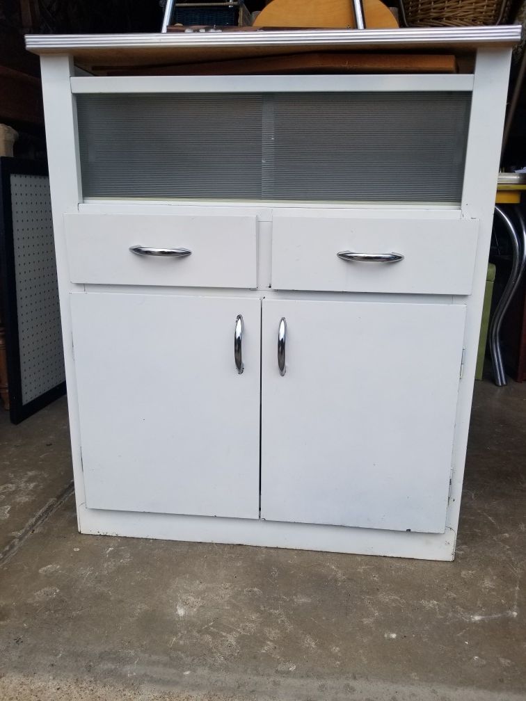 Mid Century Metal Cabinet