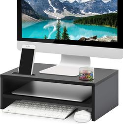 Marbrasse Monitor Stand Riser, 16.5" 2 Tier Computer Monitor Stand