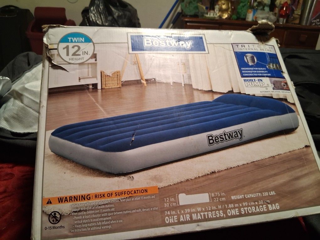 Twin Air Mattress And Portable Shower