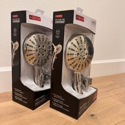 Delta Shower Head with Hose, Lumicoat Polished Nickel