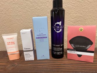NEW Beauty Bundle – Luna Bronze, The Ordinary, Primer, Catwalk & Sephora (All New/Unopened)