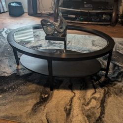 Mahogany Oval Coffee Table