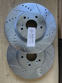Acura ILX 2016 Front Drill Slot Rotors Brake Pads