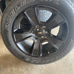 Chevy 20” Rims & Tires 6 Lugs
