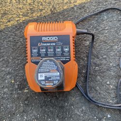 Ridgid Battery Charger Lithium Ion,  12 Volt Charger & Battery
