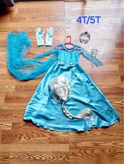 Frozen Princess Elsa Costume Size 4T-5T