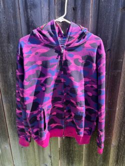 Bape Hoodie (Purple) Shark Full Zip Up