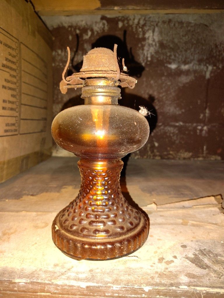 Vintage 1900s Eagle P&A Lantern Amber 