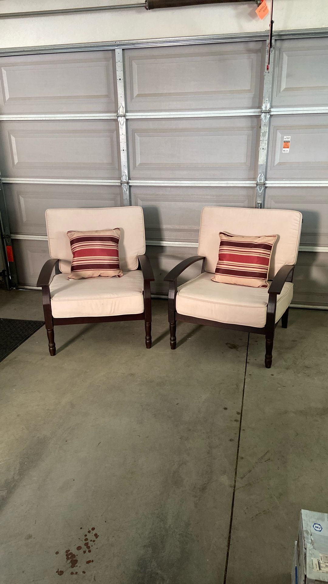 Two beautiful patio chairs